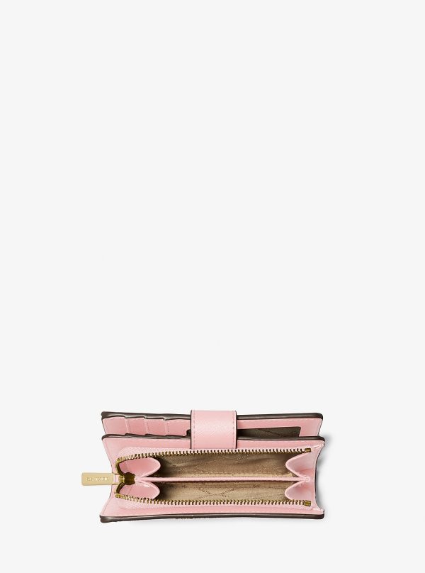 Michael Kors Outlet Medium Crossgrain Leather Wallet - Preorder