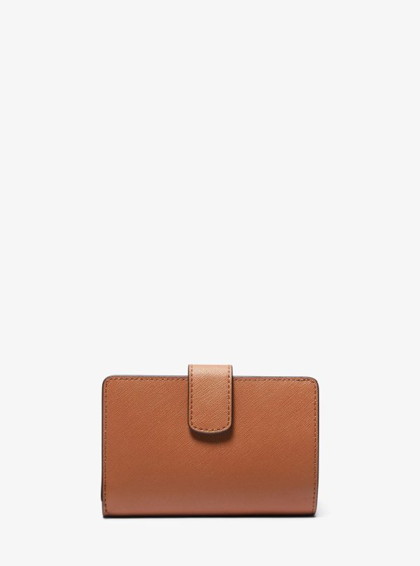 Michael Kors Outlet Medium Crossgrain Leather Wallet - Preorder
