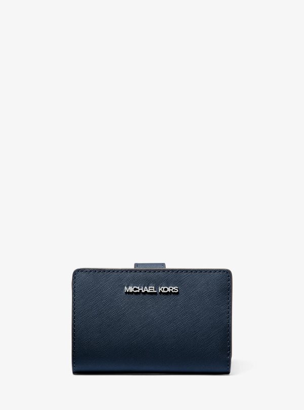 Michael Kors Outlet Medium Saffiano Leather Wallet - Preorder