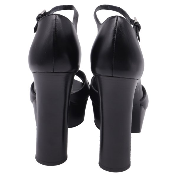 Michael Kors Huxley Platform Sandals in Black Leather - Preorder