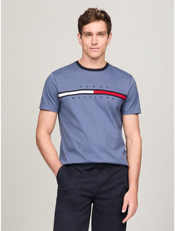 Tommy Hilfiger Men's Flag Logo Ringer T-Shirt - Preorder