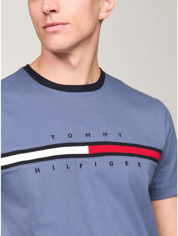 Tommy Hilfiger Men's Flag Logo Ringer T-Shirt - Preorder