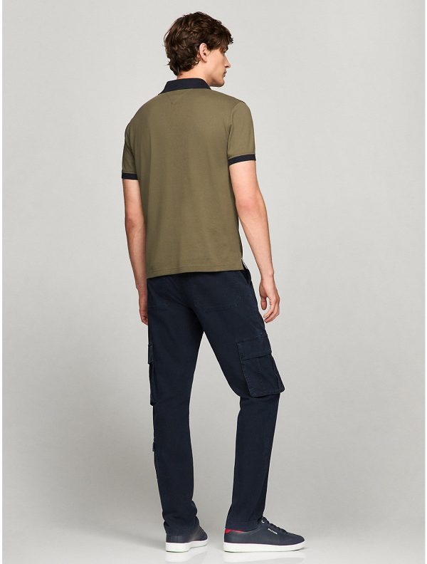 Tommy Hilfiger Men's Regular Fit Embroidered Stripe Logo Polo - Preorder