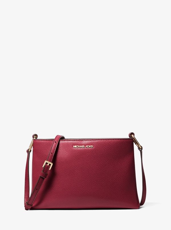 Michael Kors Outlet Trisha Medium Pebbled Leather Crossbody Bag - Preorder