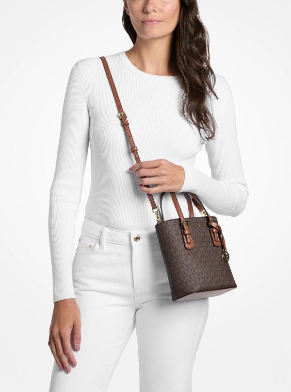 Michael Kors Outlet Voyager Extra-Small Signature Logo Convertible Crossbody Bag - Preorder