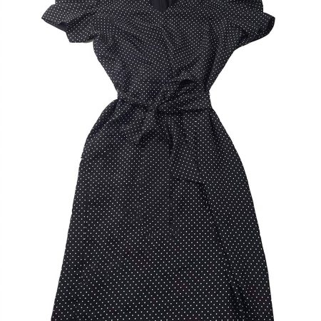 RALPH LAUREN Women's Polka Dot Sheath Dress In Black - Preorder