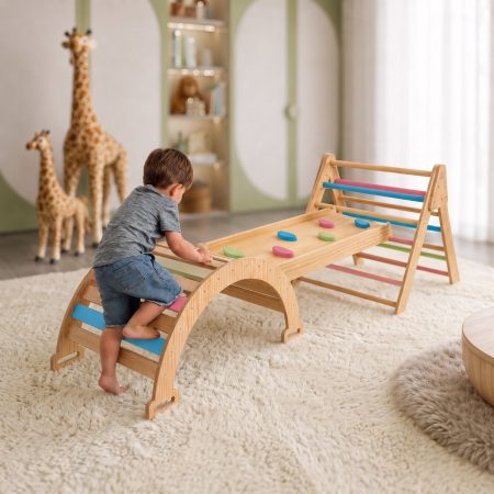 Avenlur Hazel 5-in-1 Pikler Triangle Set - Colored Bars - USA Preorder