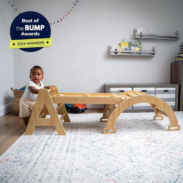 Avenlur Maple Baby Pikler Climber, Ladder Slide & Rocker - USA Preorder