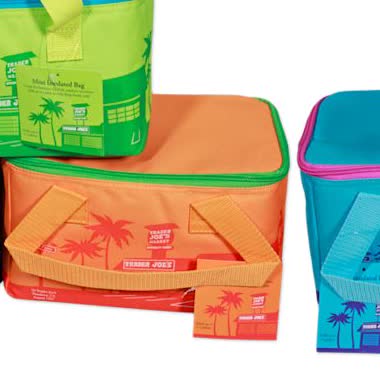 Trader Joe's Summer Fun Mini Insulated Tote - Orange & Green product image