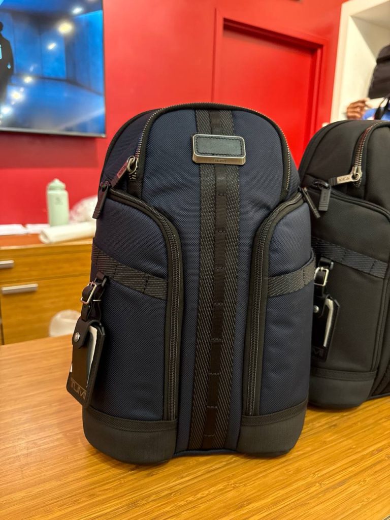 TUMI Large Sling With Tablet Navy - Ready Stock US