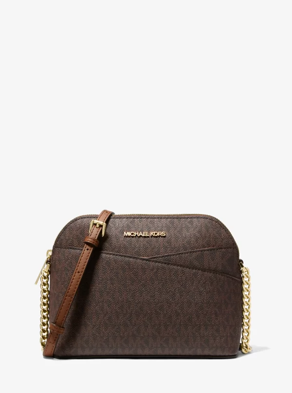 Michael Kors Jet Set Travel Medium Logo Dome Crossbody Bag - Preorder