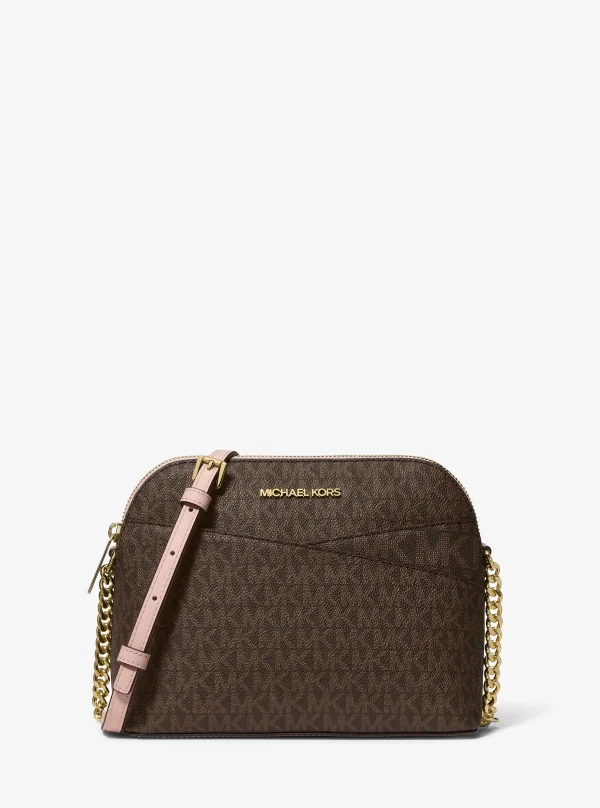 Michael Kors Jet Set Travel Medium Logo Dome Crossbody Bag - Preorder