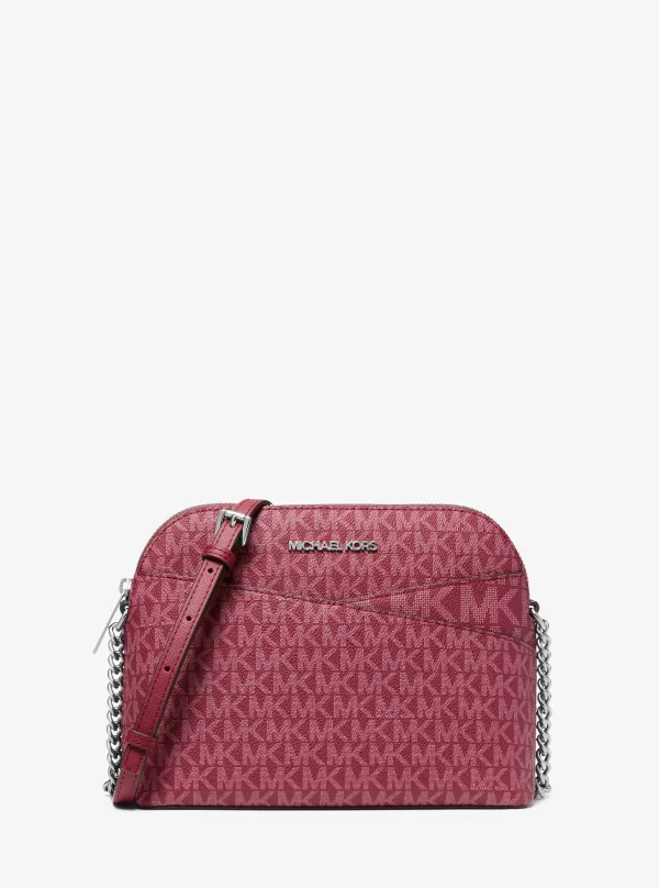 Michael Kors Jet Set Travel Medium Logo Dome Crossbody Bag - Preorder