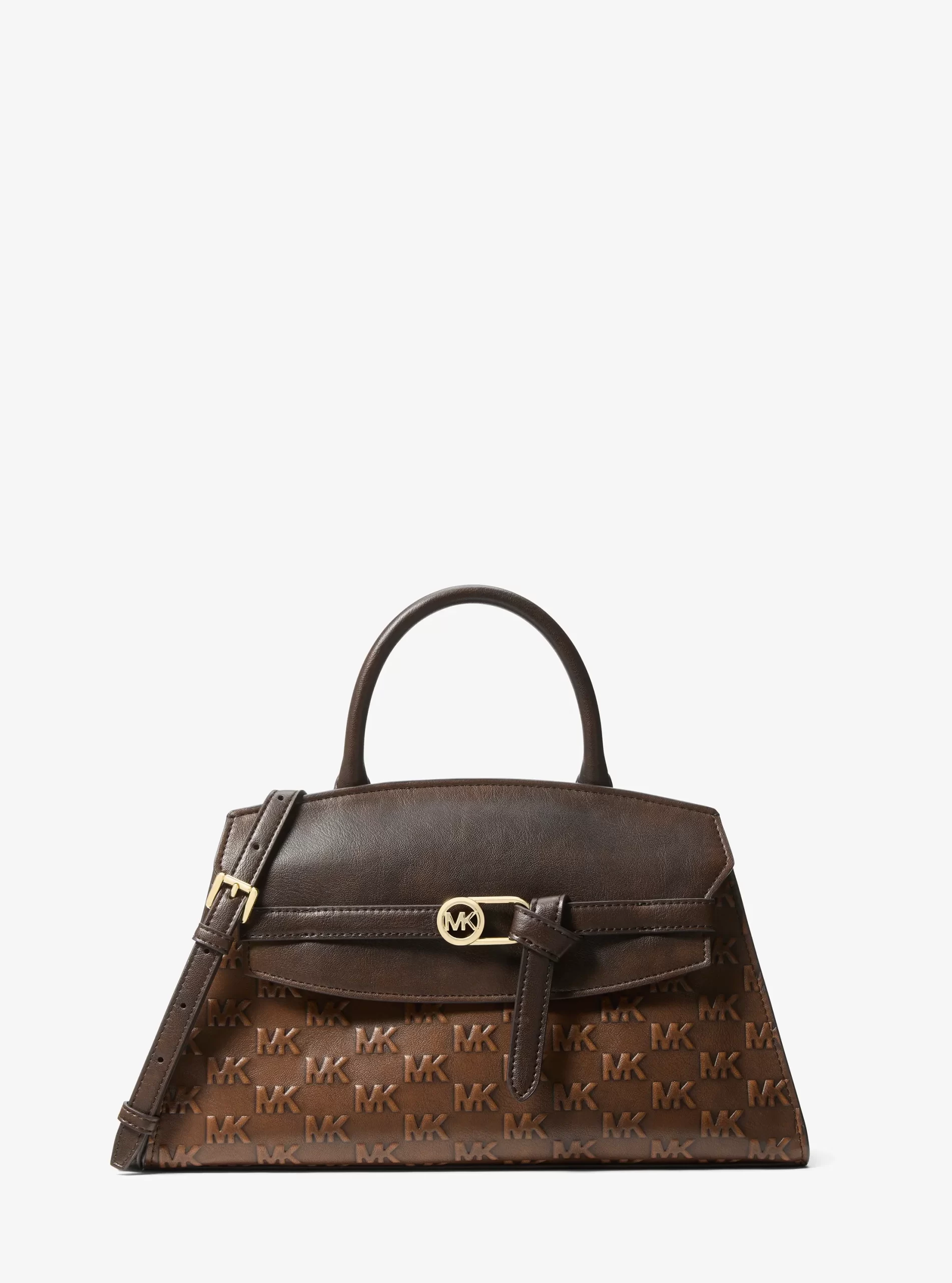 Michael Kors Greta Medium Logo Embossed Satchel - Preorder