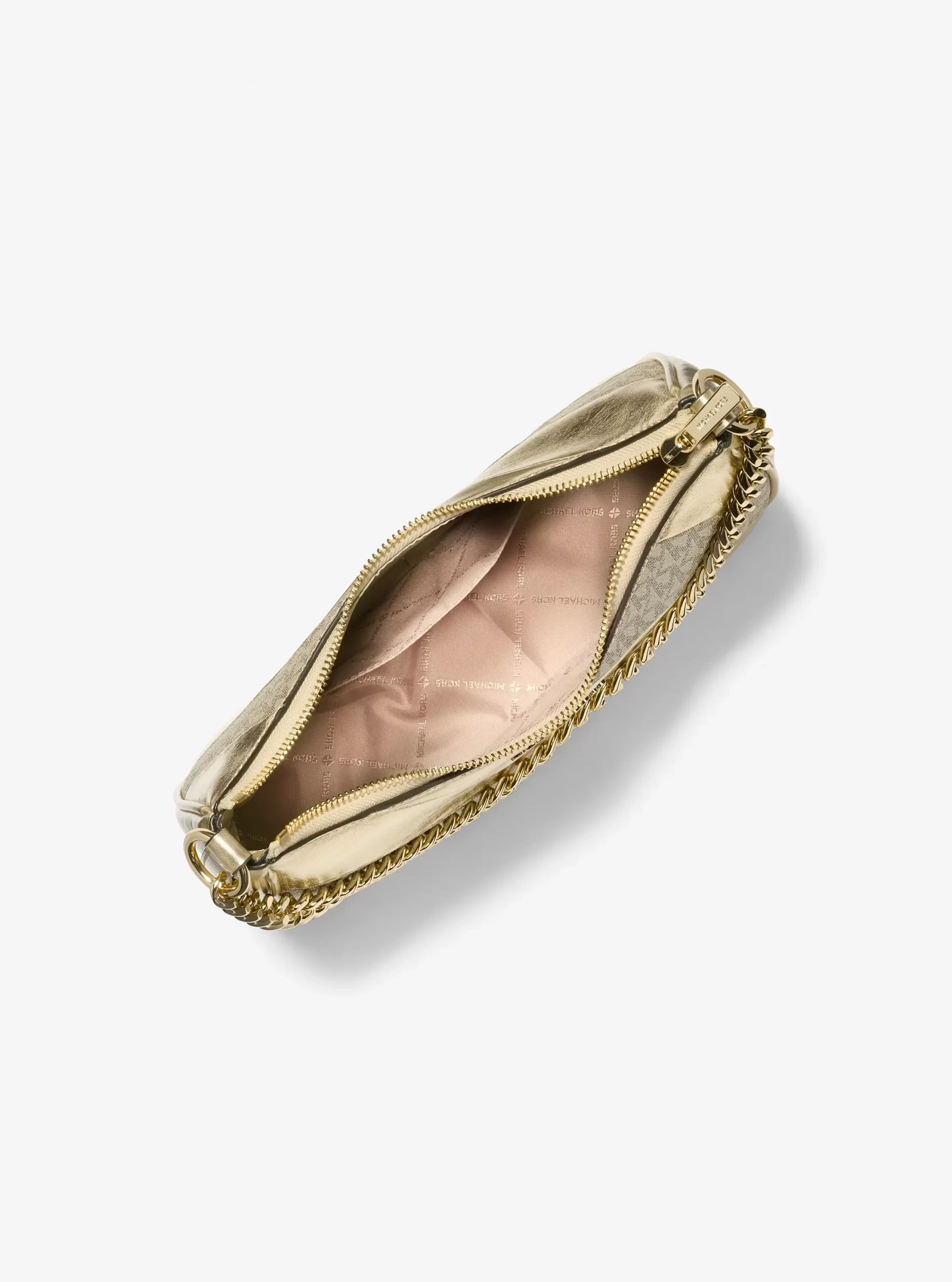 Michael Kors Jet Set Travel Large Metallic and Signature Logo Convertible Crossbody Bag - Preorder - Image 2