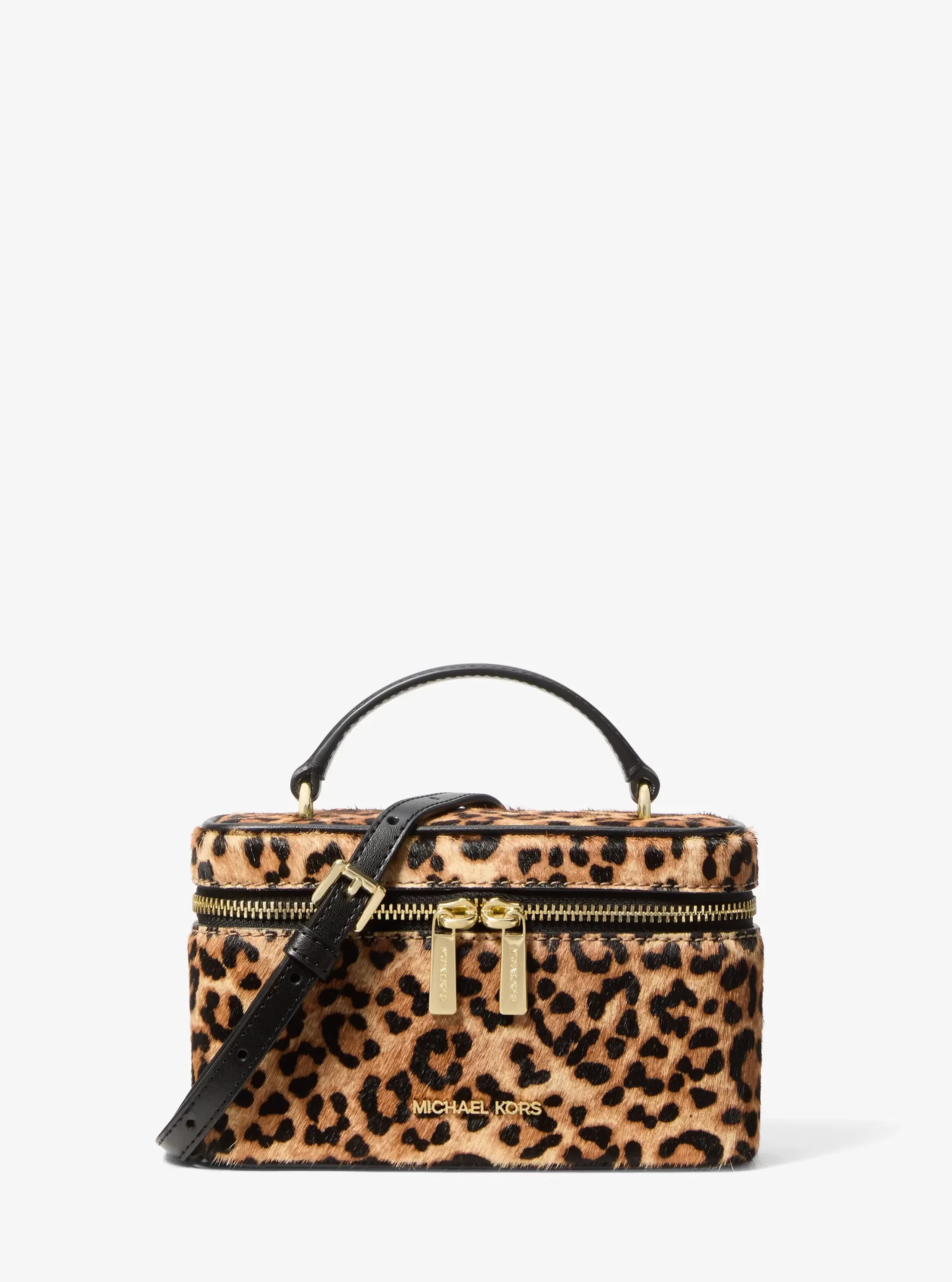 Michael Kors Vivi Small Leopard Print Calf Hair Vanity Crossbody Bag - Preorder