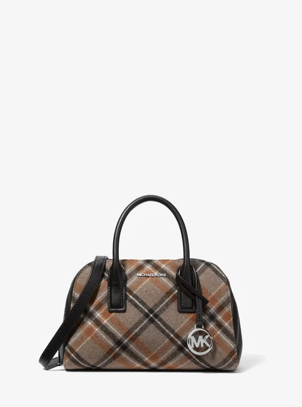 Michael Kors Ashton Small Plaid Print Wool Blend Messenger Bag - Preorder