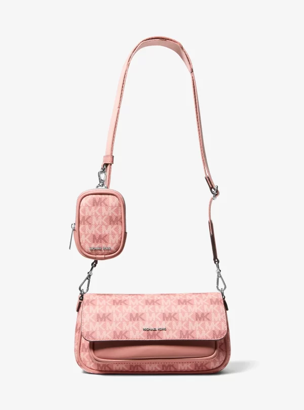 Michael Kors Jet Set Travel Small Signature Logo Crossbody Bag With Pouch - Preorder