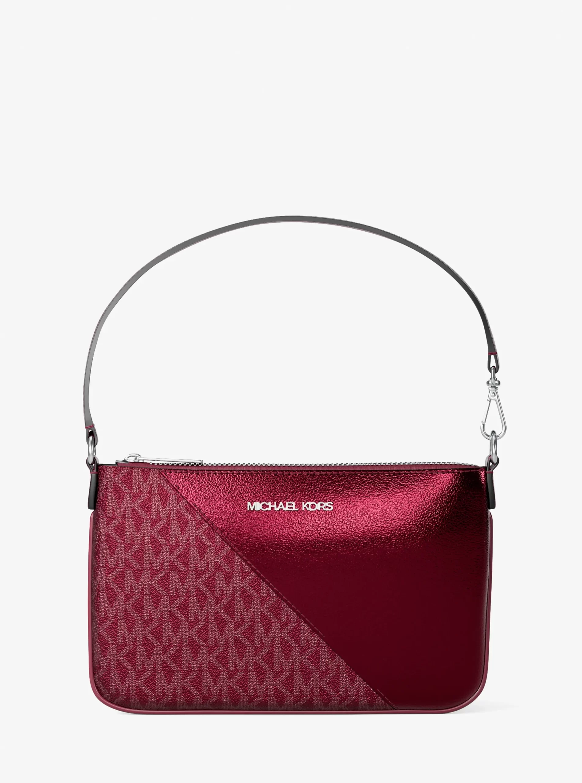 Michael Kors Jet Set Travel Metallic and Signature Logo Wristlet - Preorder