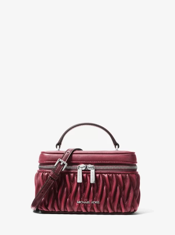 Michael Kors Vivi Small Matelassé Burnished Vanity Crossbody Bag - Preorder