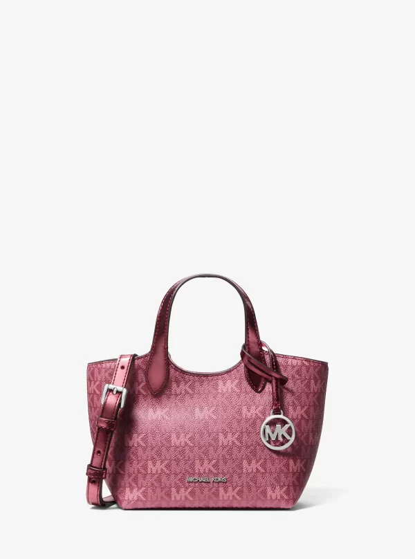 Michael Kors Maya Extra-Small Metallic Signature Logo Crossbody Bag - Preorder