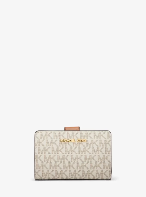 Michael Kors Medium Signature Logo Wallet Vanilla - Preorder
