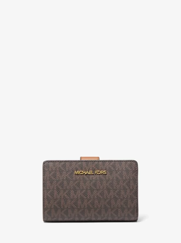 Michael Kors Medium Signature Logo Wallet Vanilla - Preorder