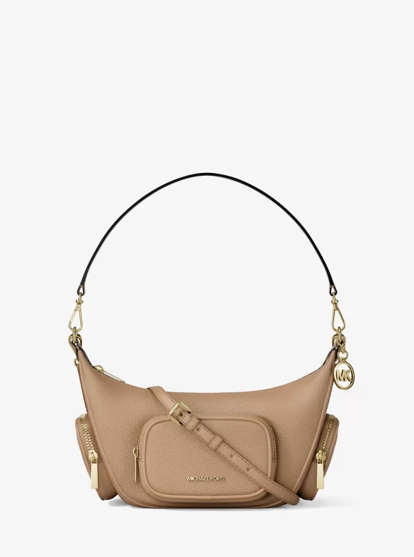 Michael Kors Merritt Small Pebbled Leather Crossbody Bag Camel - Preorder