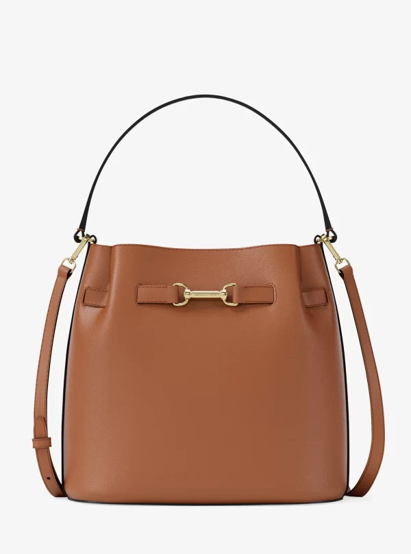 Michael Kors Carson Medium Pebbled Leather Convertible Bucket Crossbody Bag - Preorder