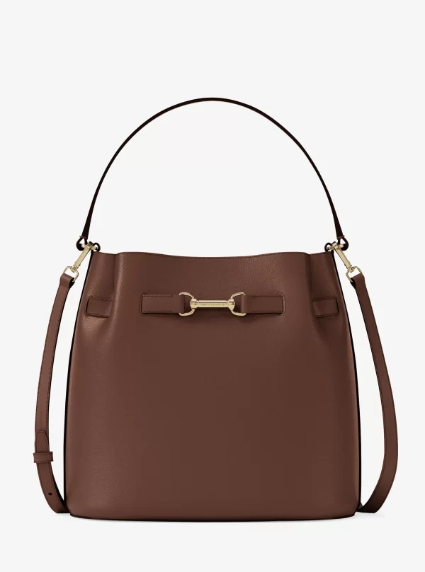 Michael Kors Carson Medium Pebbled Leather Convertible Bucket Crossbody Bag - Preorder