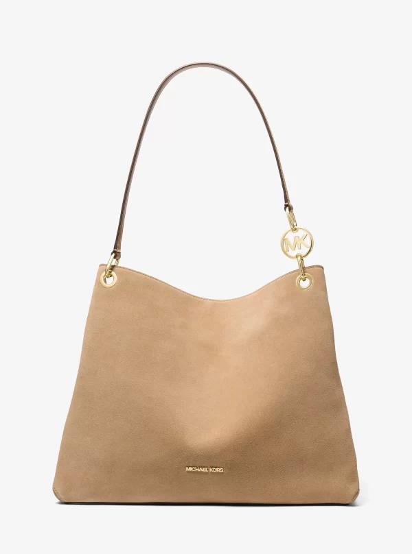 Michael Kors Christina Large Suede Shoulder Bag - Preorder