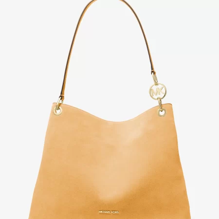 Michael Kors Christina Large Suede Shoulder Bag - Preorder