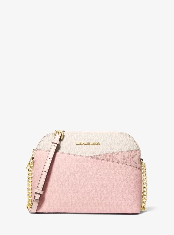 Michael Kors Jet Set Travel Medium Color-Block Signature Logo Crossbody Bag - Preorder