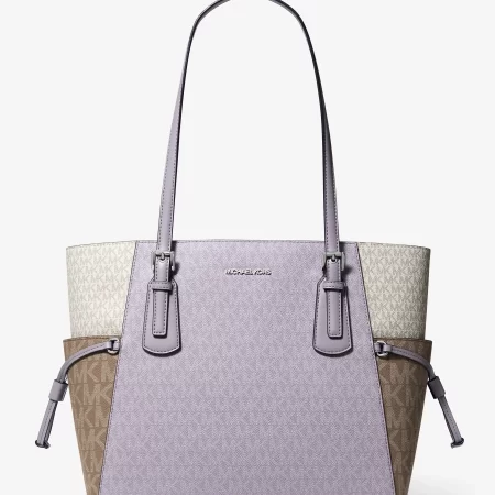 Michael Kors Voyager Large Color-Block Signature Logo Tote Bag - Preorder