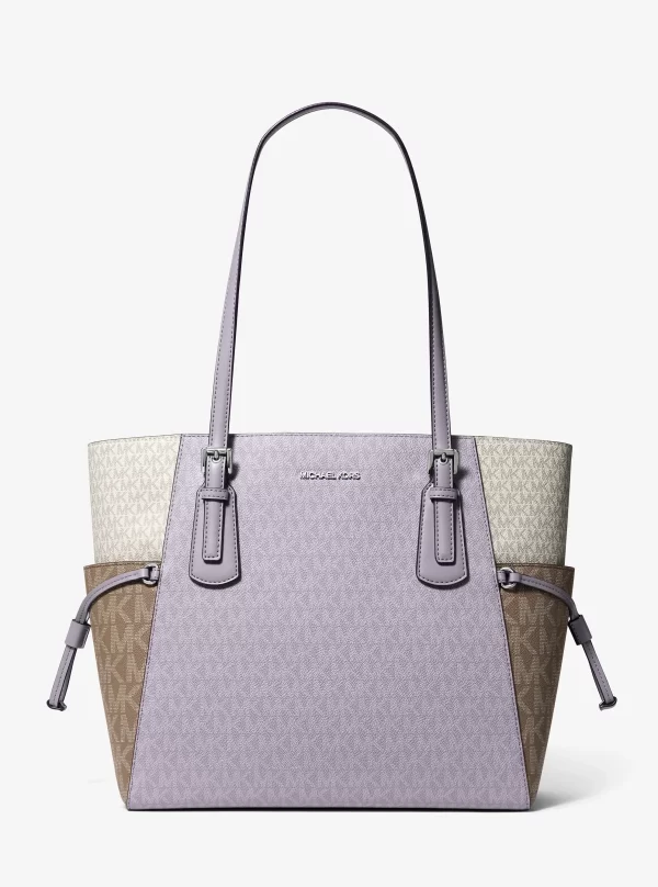 Michael Kors Voyager Large Color-Block Signature Logo Tote Bag - Preorder