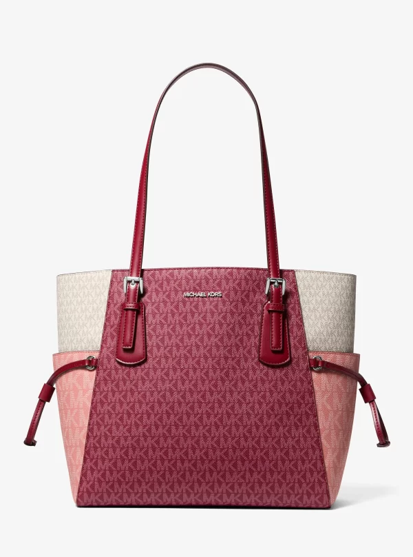 Michael Kors Voyager Large Color-Block Signature Logo Tote Bag - Preorder