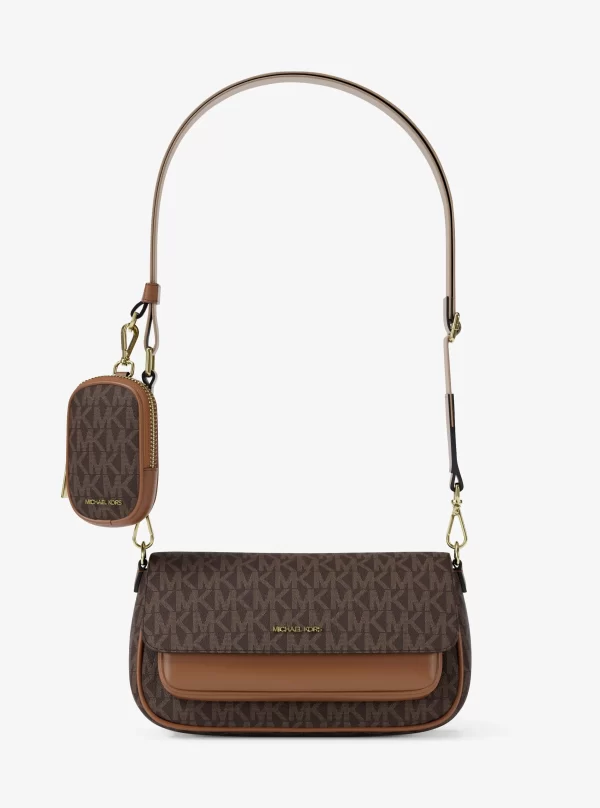 Michael Kors Jet Set Travel Small Signature Logo Crossbody Bag With Pouch - Preorder