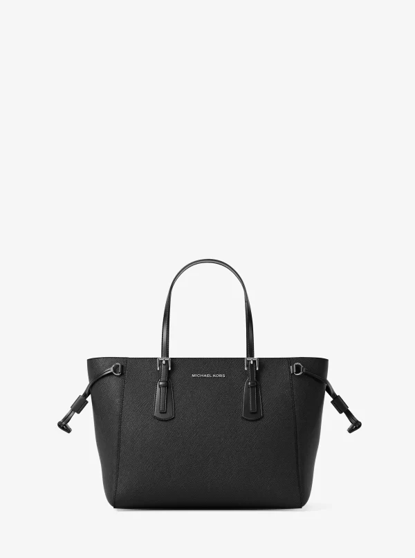 Michael Kors Voyager Extra-Small Pebbled Leather Convertible Crossbody Bag Black - Preorder