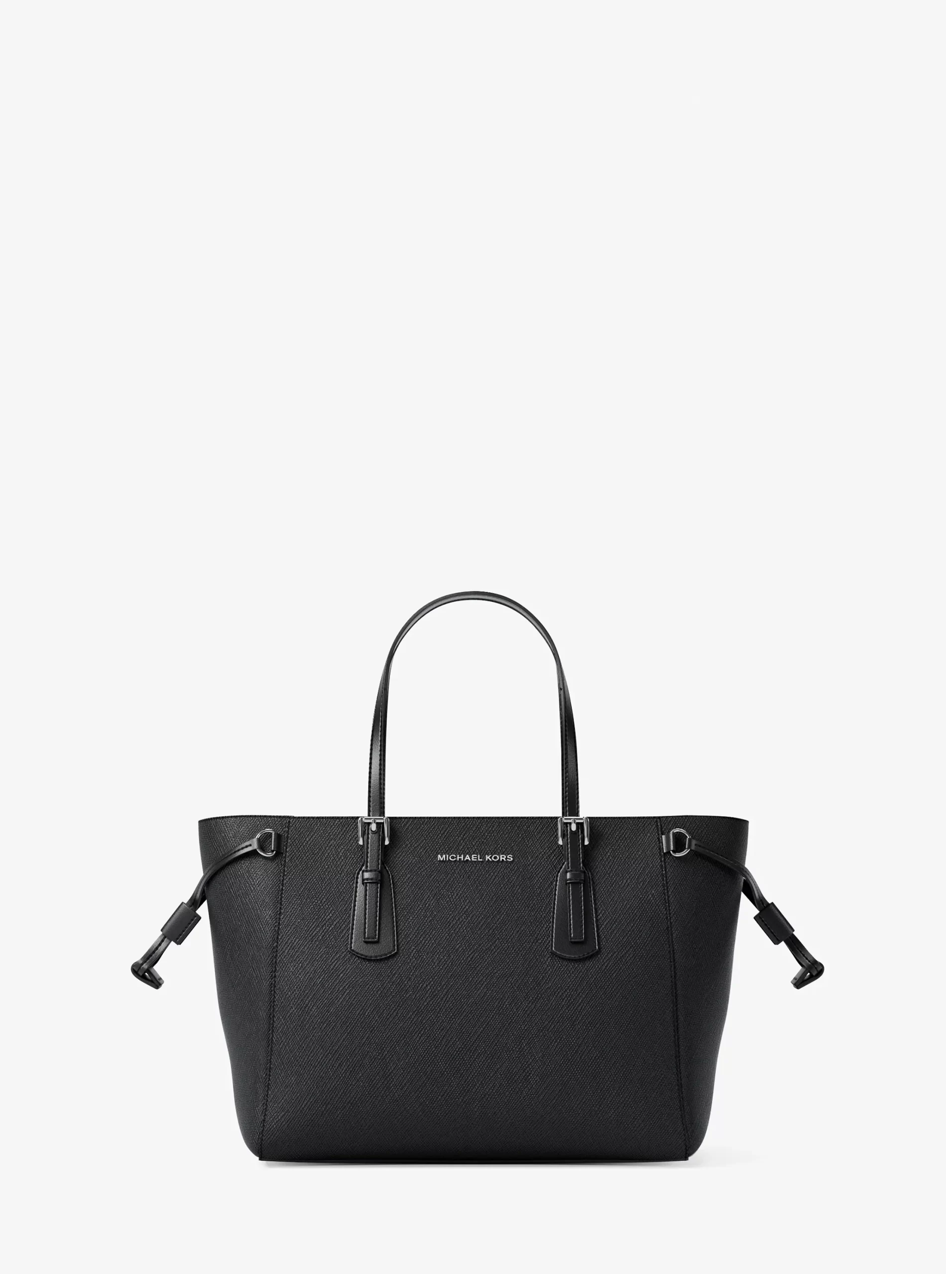 Michael Kors Voyager Extra-Small Pebbled Leather Convertible Crossbody Bag Black - Preorder - Image 2