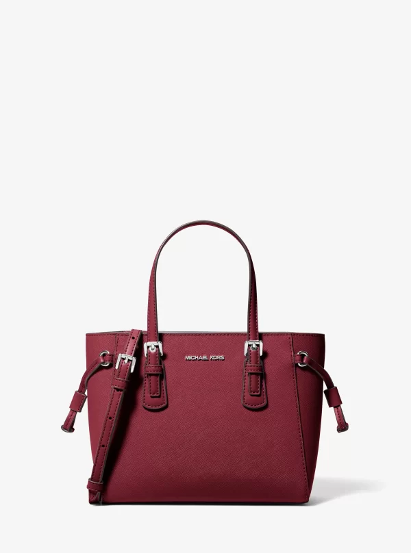 Michael Kors Voyager Extra-Small Pebbled Leather Convertible Crossbody Bag Black - Preorder