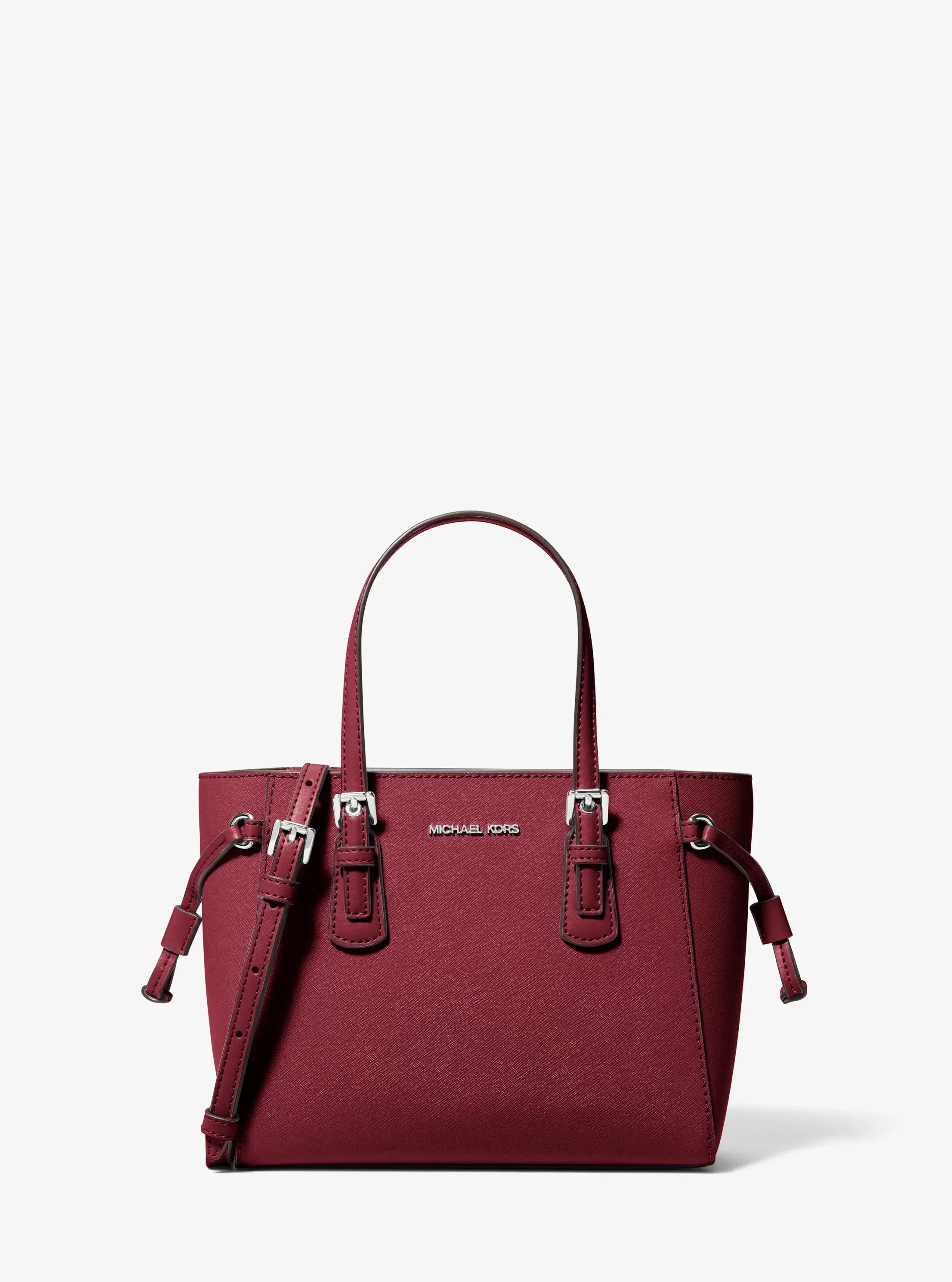 Michael Kors Voyager Extra-Small Pebbled Leather Convertible Crossbody Bag Black - Preorder