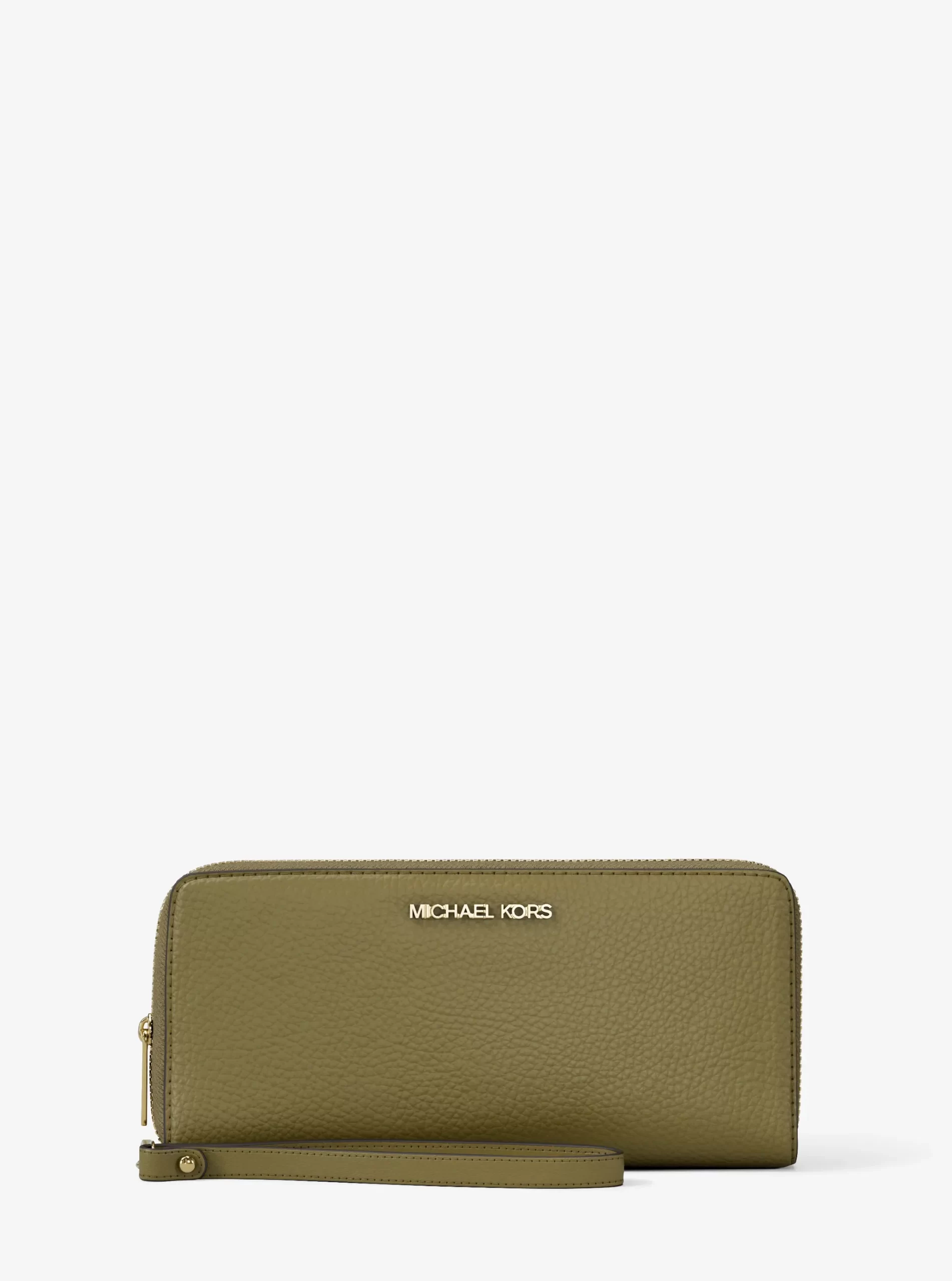 Michael Kors Jet Set Travel Large Pebbled Leather Wristlet - Preorder