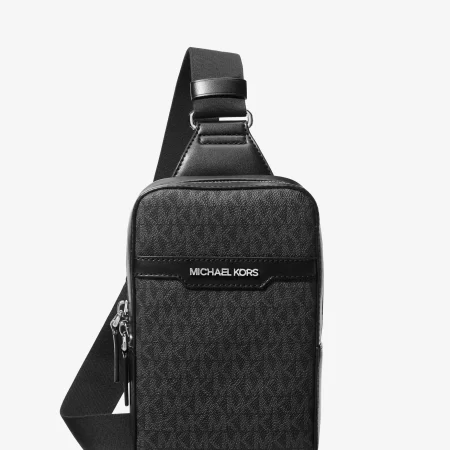 Michael Kors Cooper Medium Signature Logo Sling Pack Admrl/plblue - Preorder