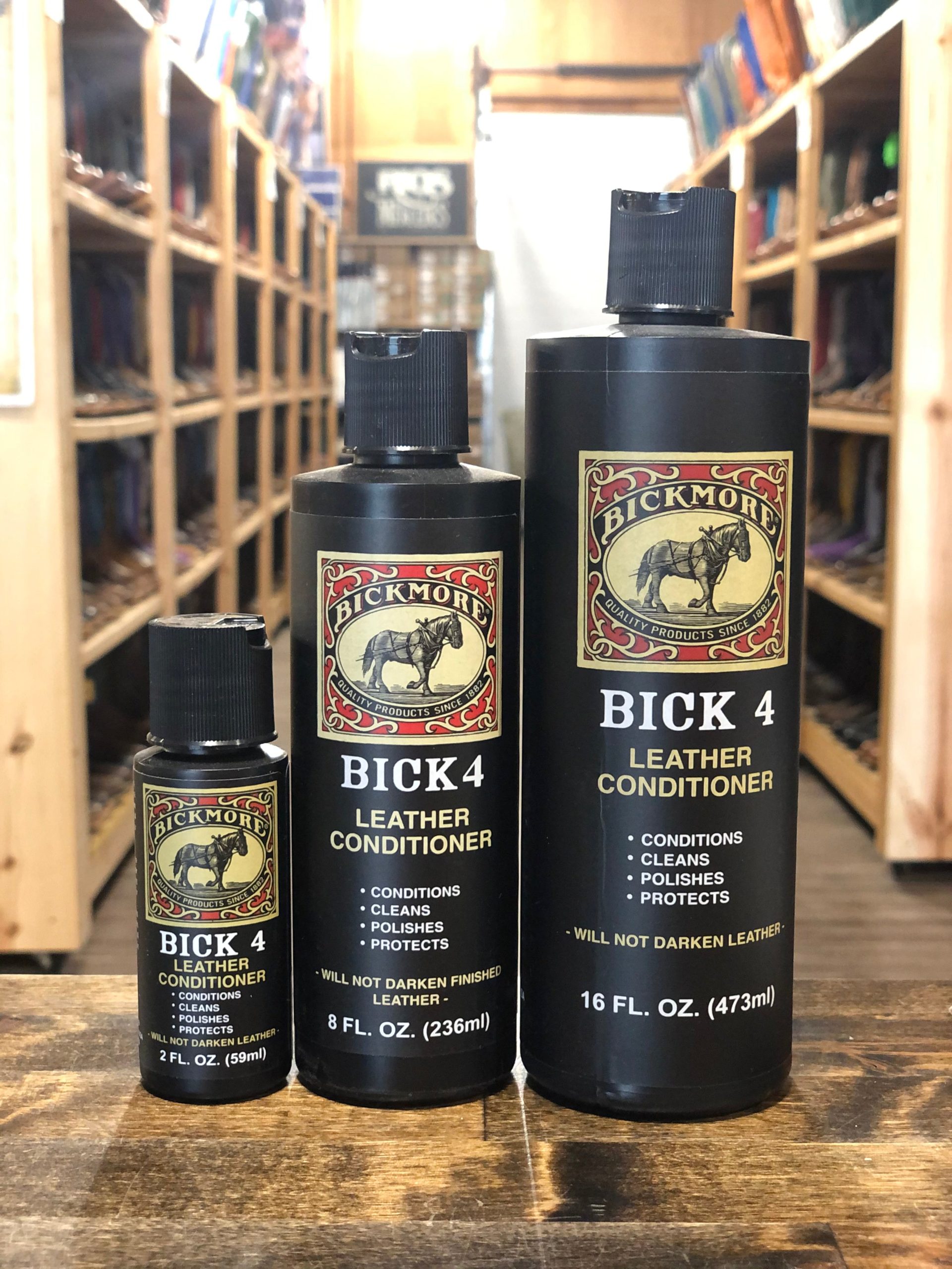 Bickmore Bick 4 leather conditioner bottle white label