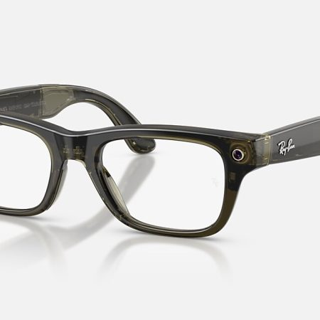 Shiny Transparent Dark Olive / 50-19 mm