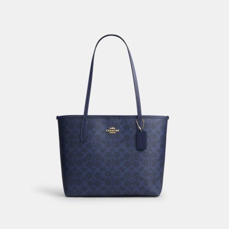 Coach Medium City Tote Bag In Signature Canvas - Preorder