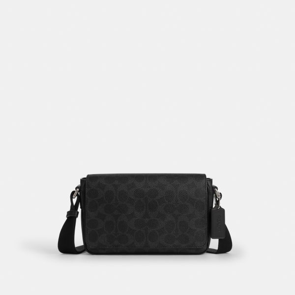 Coach Jack Small Flap Crossbody Bag In Signature Canvas - Preorder