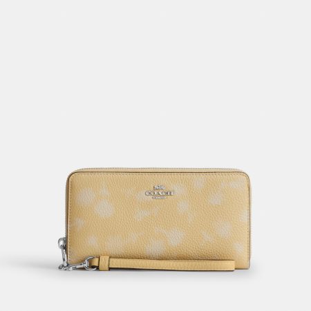 Coach Long Zip Around Wallet With Floral Print - Preorder