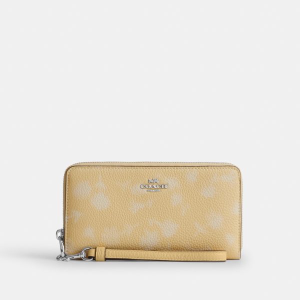 Coach Long Zip Around Wallet With Floral Print - Preorder