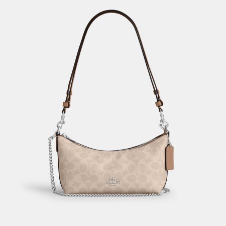 Coach Caitlin Shoulder Bag In Signature Canvas - Preorder